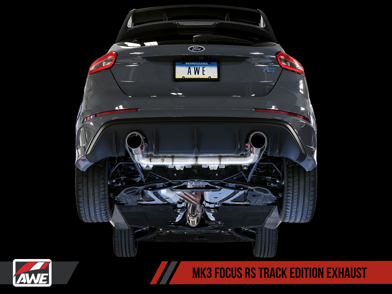 AWE Tuning Track Edition Cat-back Exhaust 2016-2018 Ford Focus RS (Mk3)