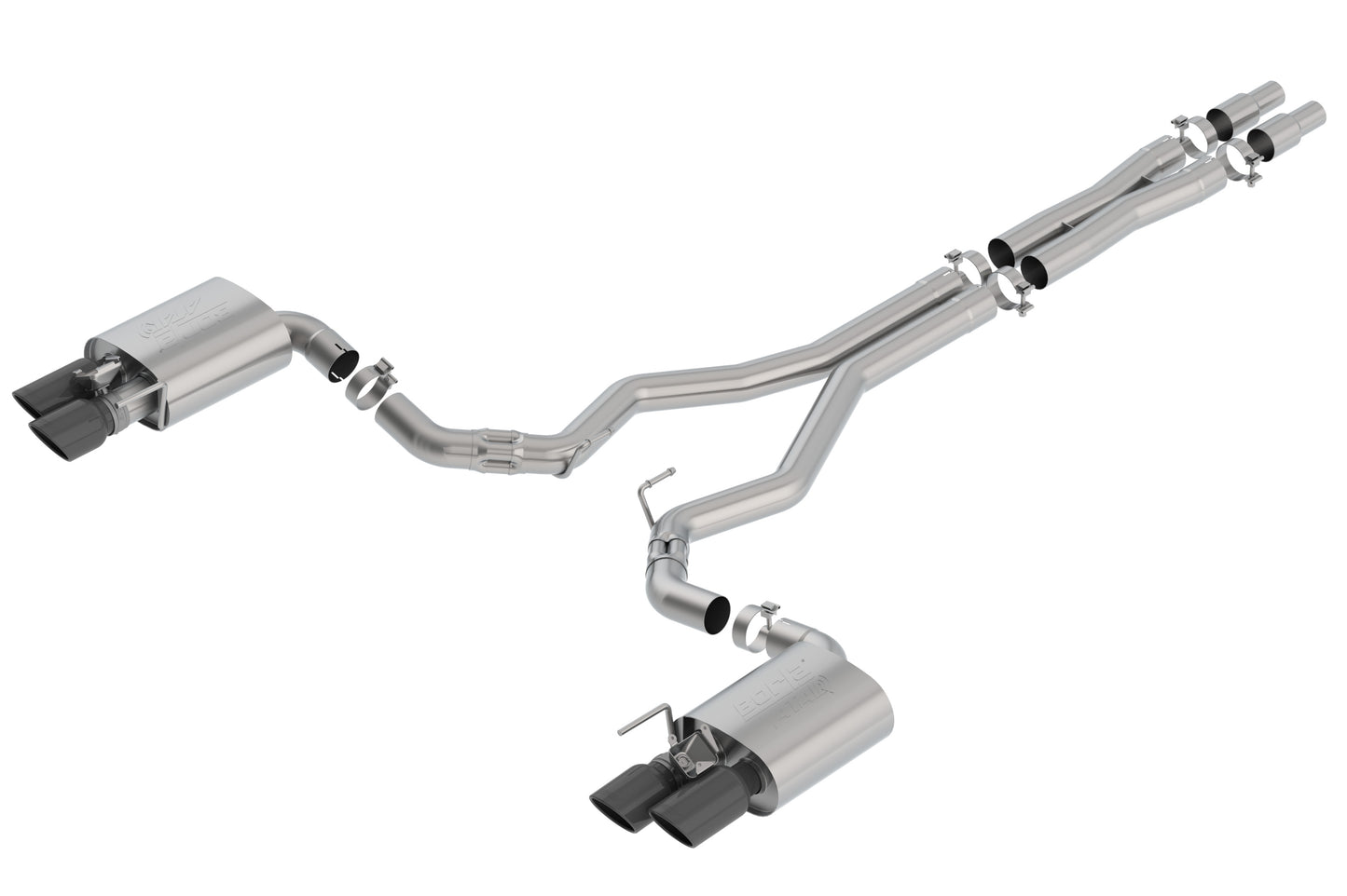 Borla S-Type Cat-Back Exhaust System w/valves 2018-2023 Ford Mustang GT 5.0L V8