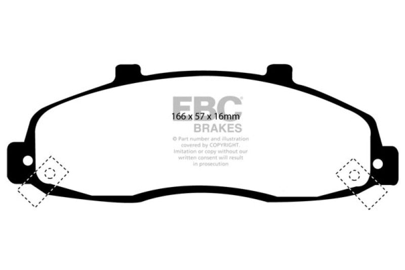 EBC Stoptech ST-20 Caliper Orangestuff Brake Pads