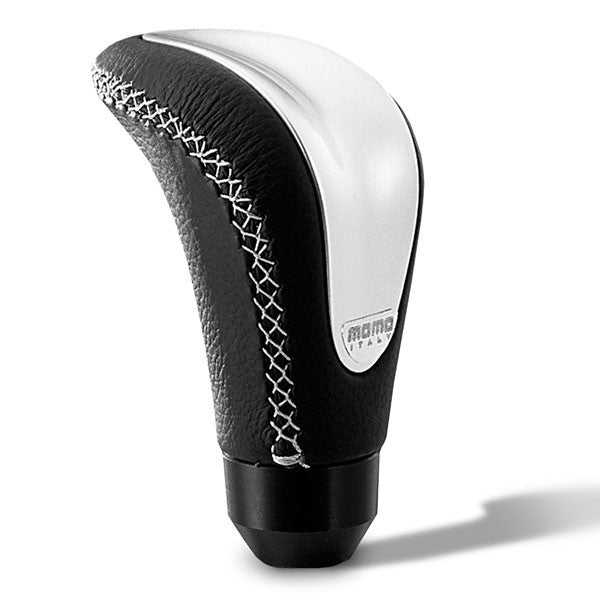 Momo Combat Evo Leather w/Silver Insert Shift Knob