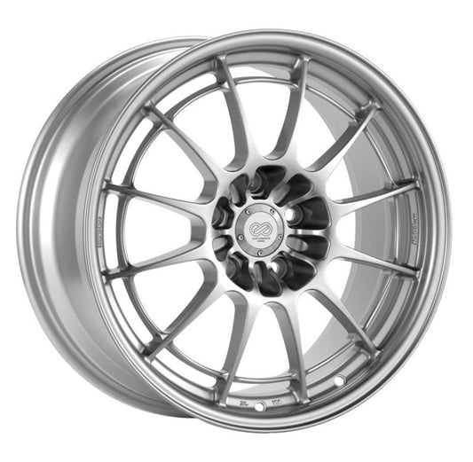 18x10.5 Enkei NT03+M 5x114.3 30mm Offset 72.6mm Bore Silver Wheel