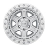 Black Rhino Reno Beadlock 17x8.5 5x114.3 ET-38 CB 71.6 Silver w/Mirror Face & Silver Bolts Wheel