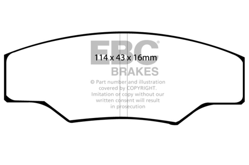 EBC Brakes Orangestuff Full Race Brake Pads