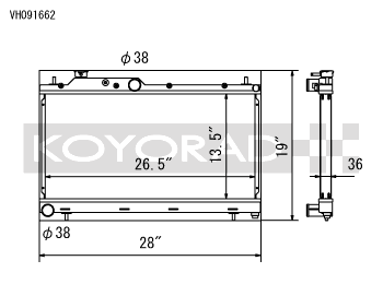 Koyorad All-Aluminum Race Radiator 2008-2017 Subaru Impreza WRX/STi / 2005-2009 Subaru Legacy GT/Outback XT