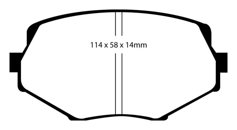 EBC 94-01 Mazda Miata MX5 1.8 Yellowstuff Front Brake Pads