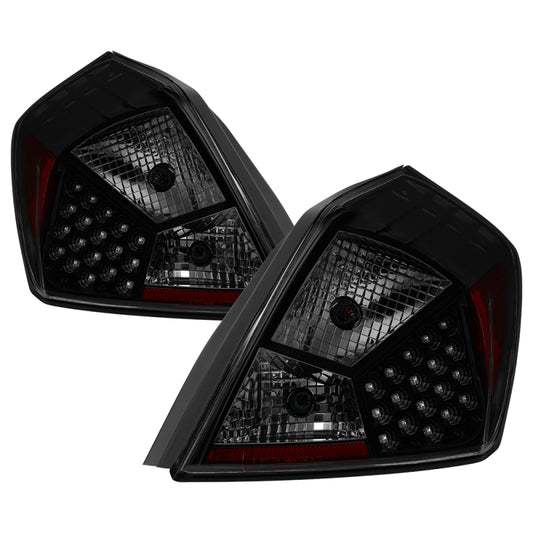 xTune Nissan Altima 2007-2012 Sedan LED Tail Lights - Black Smoked