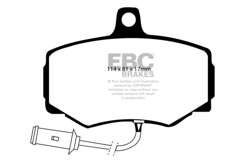 EBC 86-87 Jaguar XJ6 3.6 Greenstuff Front Brake Pads