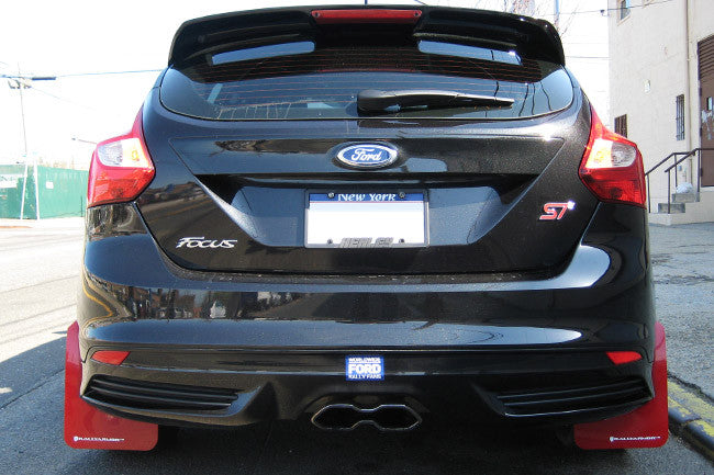 Rally Armor 2012-17 Ford Focus, ST & 2016+ RS Mud Flap Red Logo