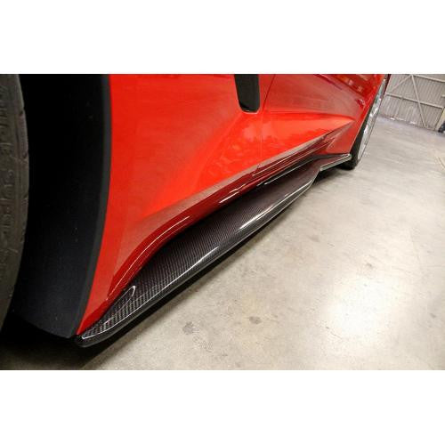 APR Carbon Fiber Side Rocker Extension 2014-up Chevrolet Corvette C7