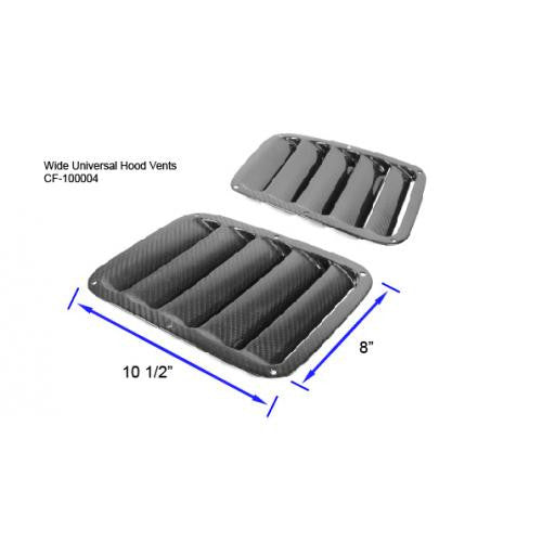 APR Carbon Fiber Universal Hood Vents Wide (pair)