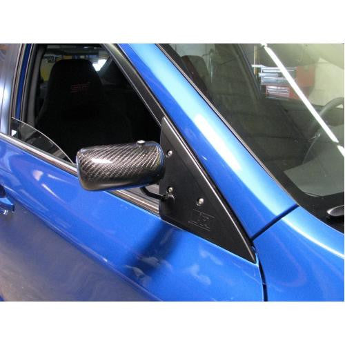 Carbon Fiber 2008-2014 Subaru WRX Formula 3 Mirror Black