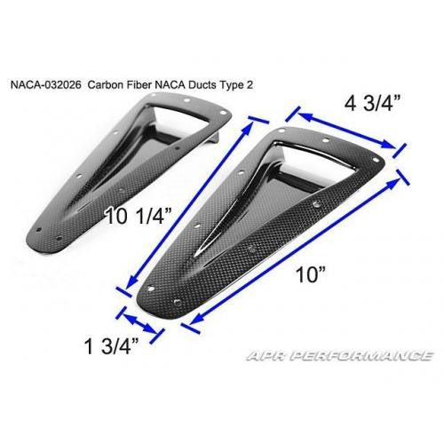 Carbon Fiber NACA Duct Type 2 (pair)