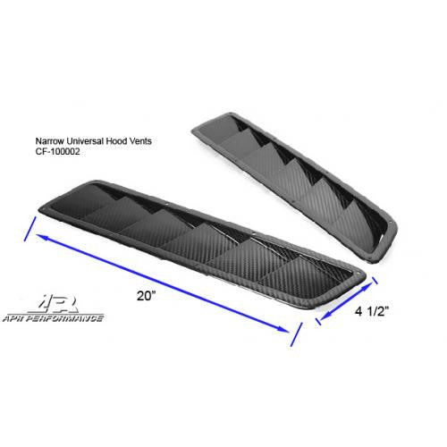 APR Carbon Fiber Universal Hood Vents Narrow (pair)