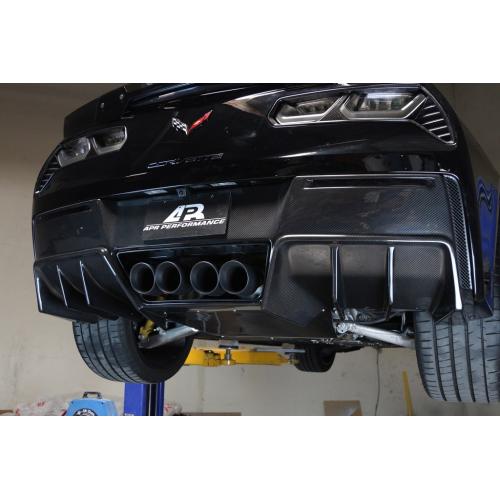 APR Carbon Fiber 2014-up Chevy Corvette C7 Z06 (with Undertray) Rear Diffuser Version II