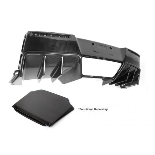 APR Carbon Fiber 2014-up Chevy Corvette C7 Z06 (with Undertray) Rear Diffuser Version II