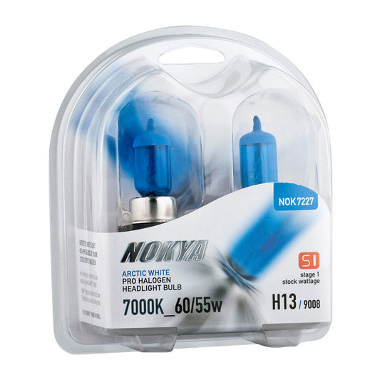 Nokya Arctic White 7000K Stage 1 Halogen Bulb H13 / 9008 60/55W