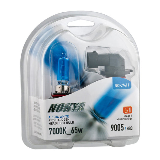 Nokya Arctic White 7000K Stage 1 Halogen Bulb 9005 / HB3 65W