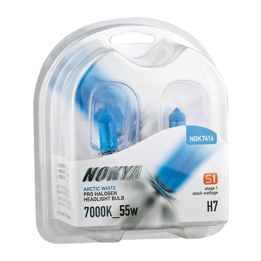 Nokya Arctic White 7000K Stage 1 Halogen Bulb H7 55W