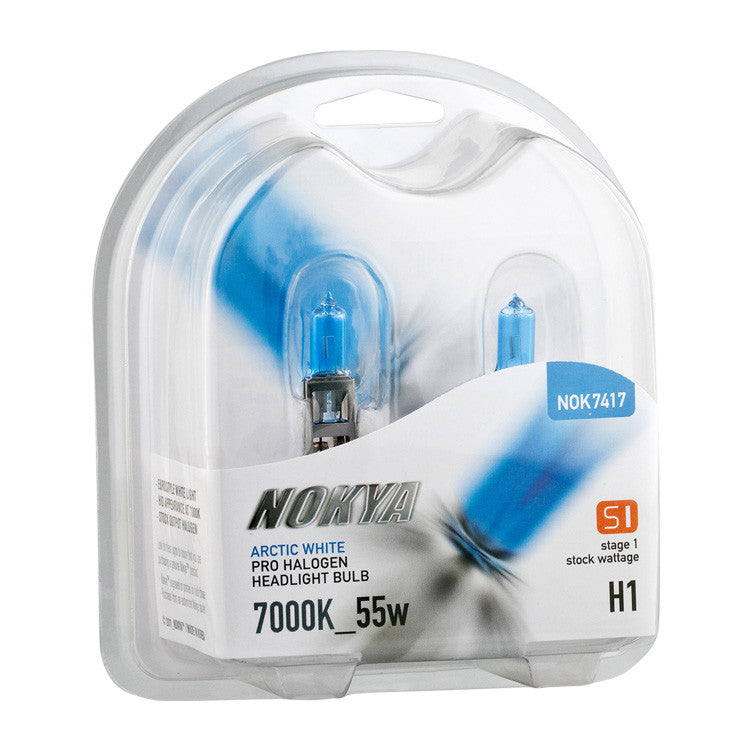 Nokya Arctic White 7000K Stage 1 Halogen Bulb H1 55W