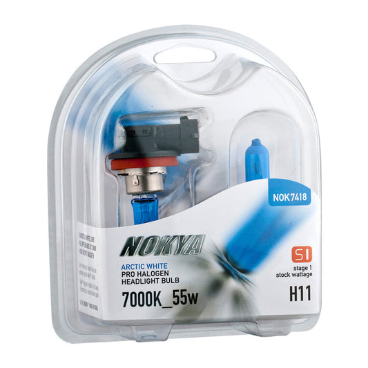 Nokya Arctic White 7000K Stage 1 Halogen Bulb H11 55W