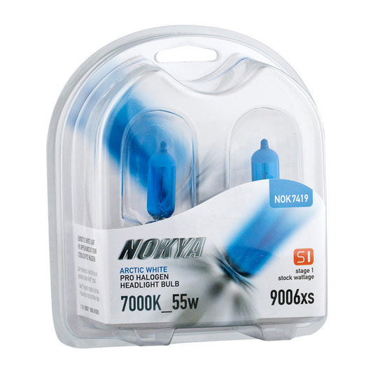 Nokya Arctic White 7000K Stage 1 Halogen Bulb 9006xs 55W