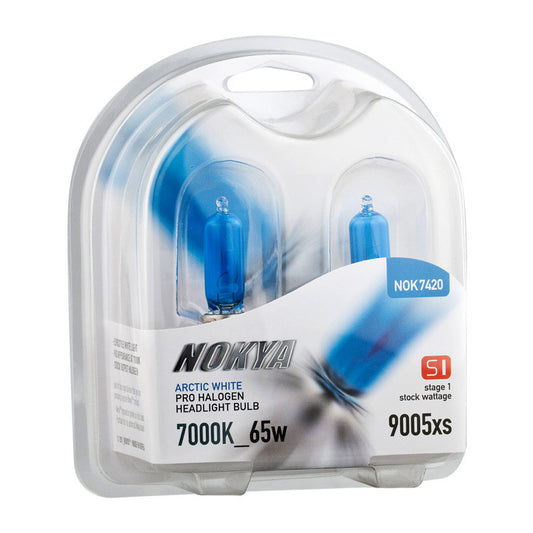 Nokya Arctic White 7000K Stage 1 Halogen Bulb 9005xs 65W