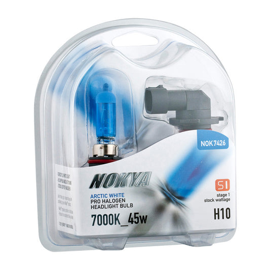 Nokya Arctic White 7000K Stage 1 Halogen Bulb H10 45W