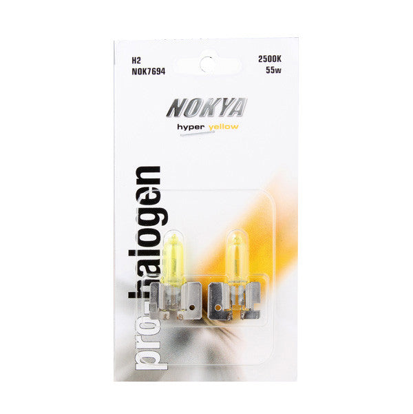 Nokya Hyper Yellow 2500K Stage 1 Halogen Bulb H2 55W