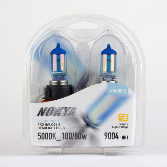 Nokya Cosmic White 5000K Stage 2 Halogen Bulb 9004 / HB1 100/80W