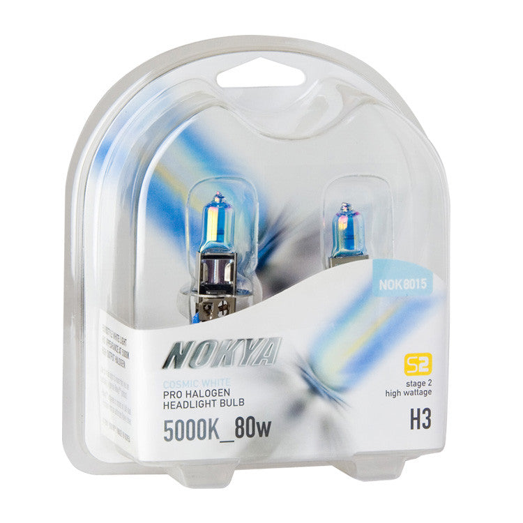 Nokya Cosmic White 5000K Stage 2 Halogen Bulb H3 80W