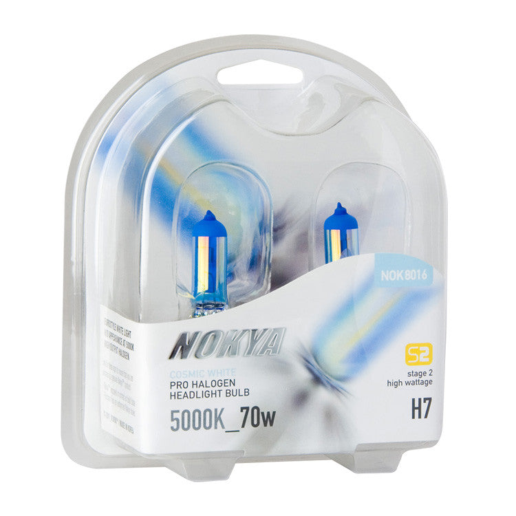 Nokya Cosmic White 5000K Stage 2 Halogen Bulb H7 70W