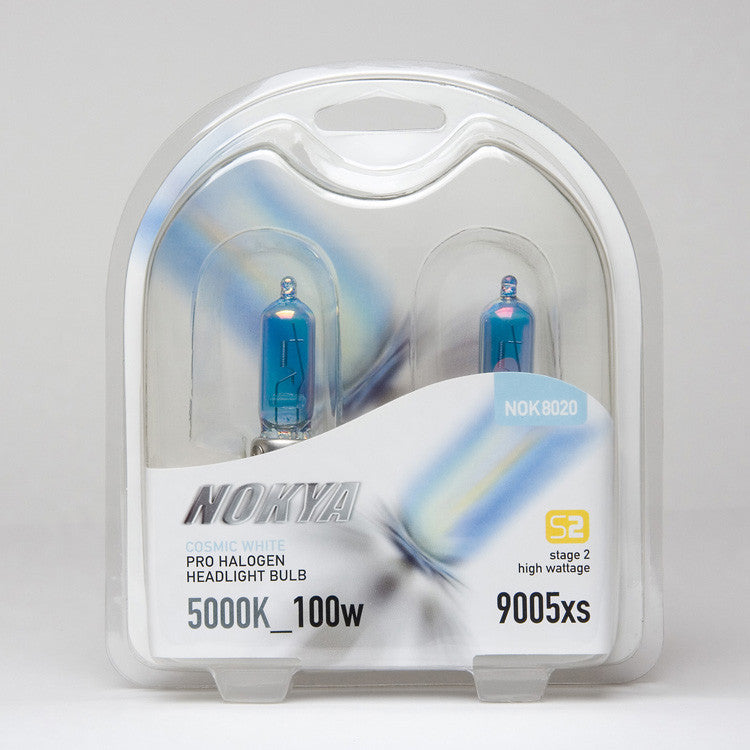 Nokya Cosmic White 5000K Stage 2 Halogen Bulb 9005xs 100W