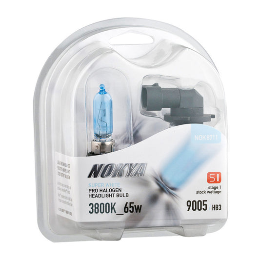 Nokya DOT Super White 3800K Stage 1 Halogen Bulb 9005 / HB3 65W