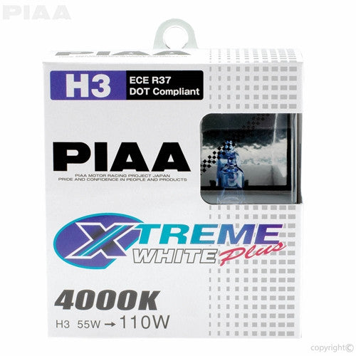 PIAA XTreme White Plus Twin Pack Halogen Bulb H3 55W