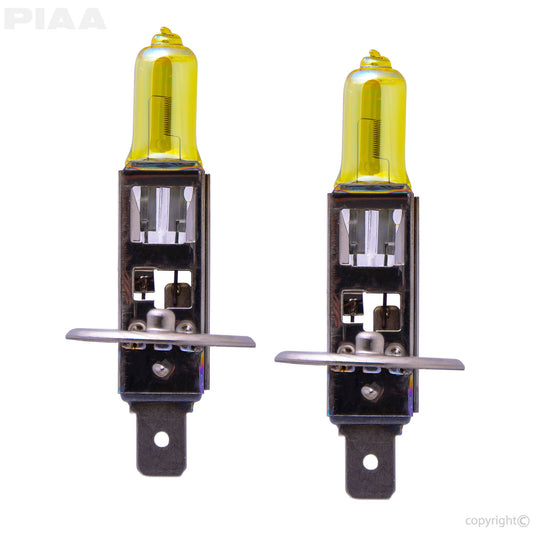 PIAA Solar Yellow Twin Pack Halogen Bulbs H1 55 Watts