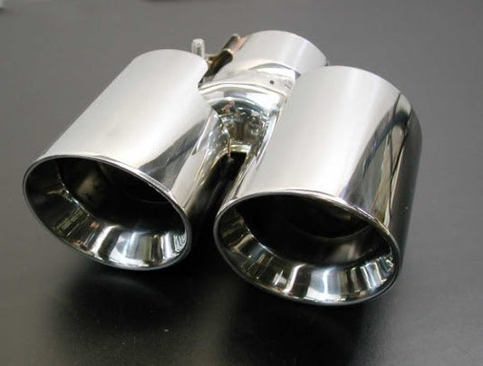 Racing Dynamics 2005-2012 Porsche Cayman S Dual Chrome Tailpipe Tips (90mm)