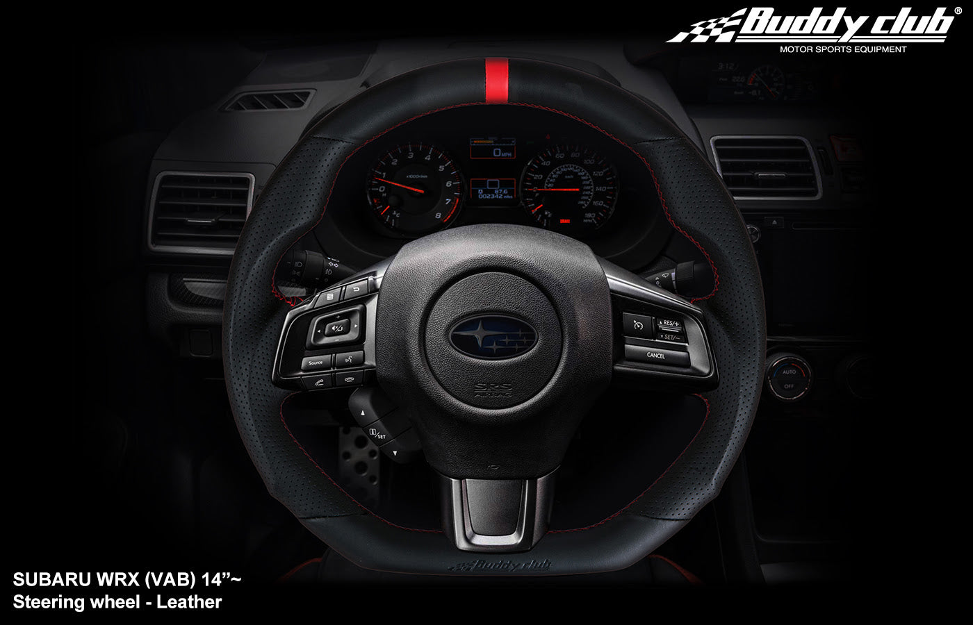 Buddy Club Racing Spec Steering Wheel Leather 2015+ Subaru WRX/STI